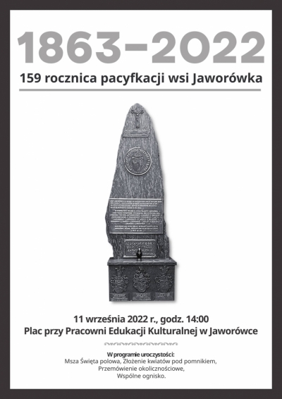 Pomnik upamiętniający pacyfikację wsi Jaworówka