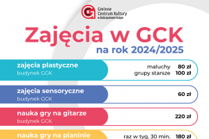 Cennik zajęć